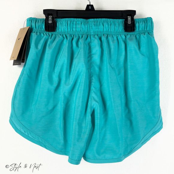 Nike Tempo Dri-fit Mid Rise Running Shorts Blue Dusty Cactus/Reflective Sm NWT - Picture 2 of 3